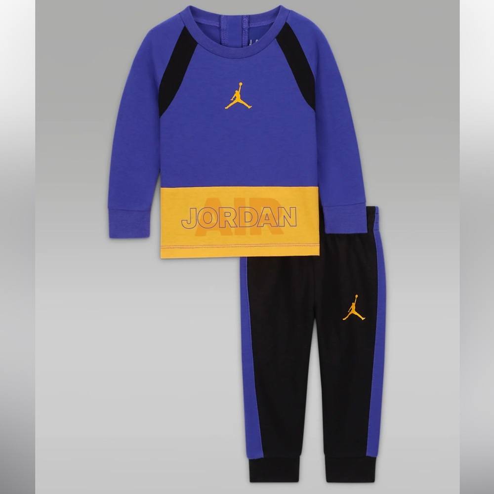 Jordan Toddler Baseline Raglan Crew Set